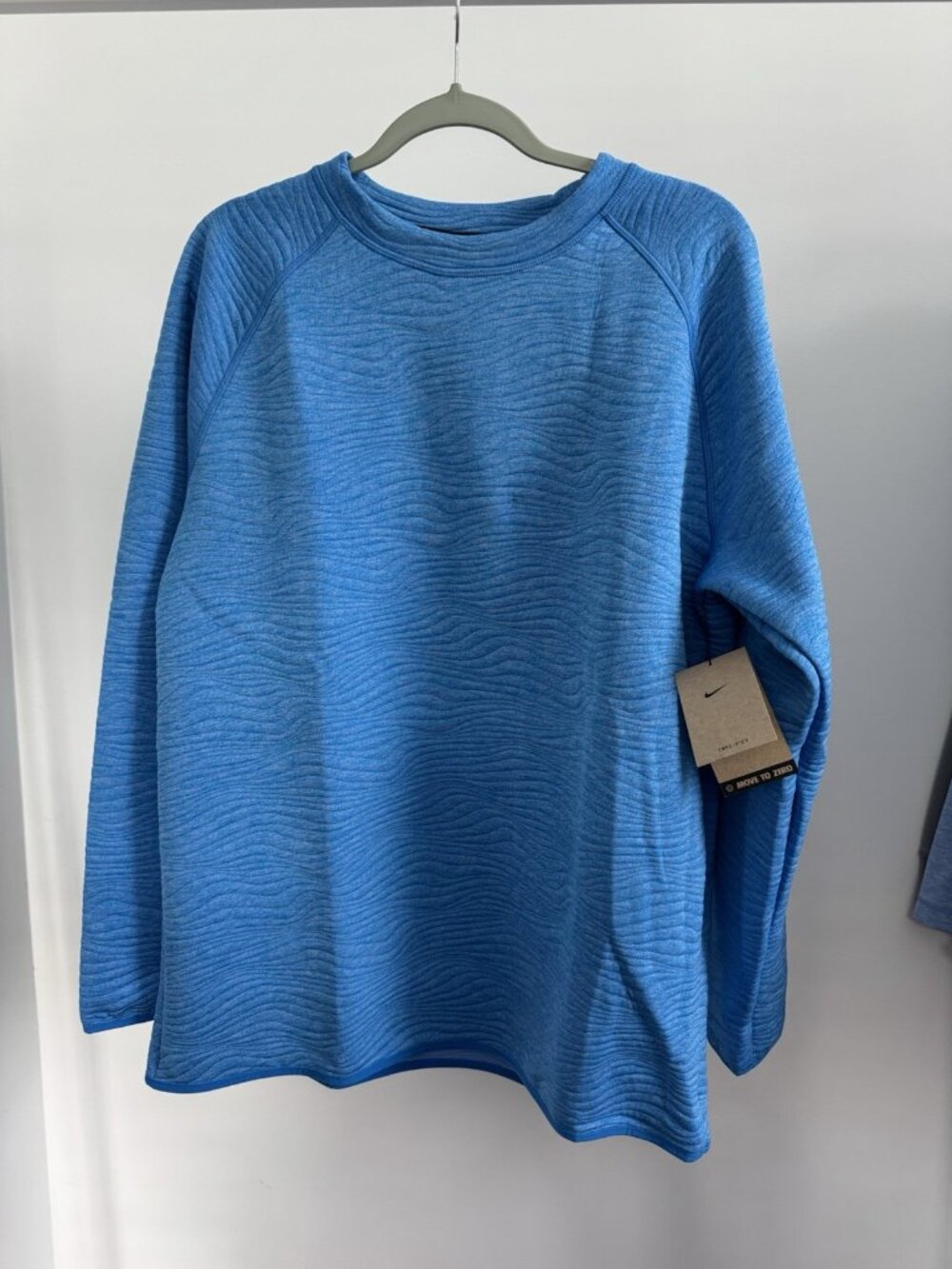 Nike Golf Quarter-Zip Pullover Men's Large Blue Dri-FIT NWT $105